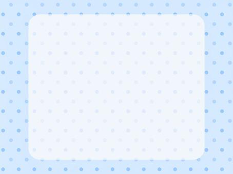 青色のドット背景フレーム