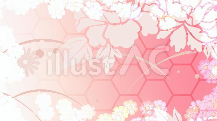 和柄A14 模様,綺麗,背景のイラスト素材
