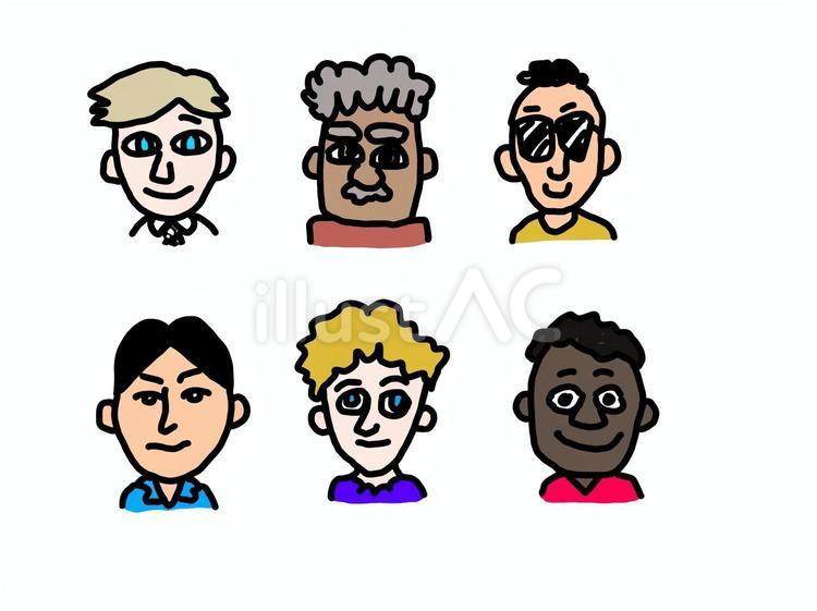 世界の人々　1 人,人々,若いのイラスト素材