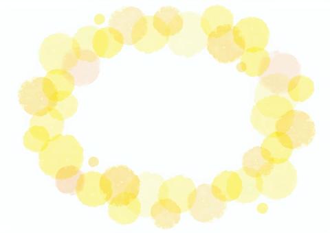 背景_円フレーム27A 秋,フレーム,背景のイラスト素材