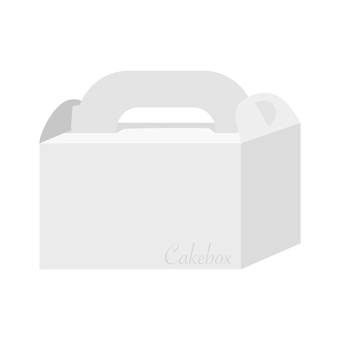 ケーキボックス　横長　ショートケーキ ケーキ,プレゼント,パッケージ,ラッピング,ケーキ屋,ショートケーキ,シンプル,キッチン,料理,台所のイラスト素材