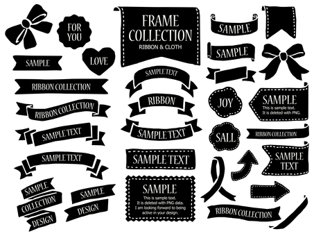 Illustration,  Illustration, ribbon, frame, handwriting,