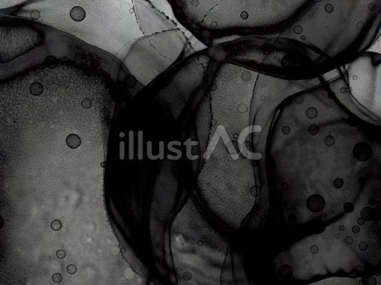 濃淡の黒インクが作り出す抽象アート背景 抽象,背景,黒のイラスト素材