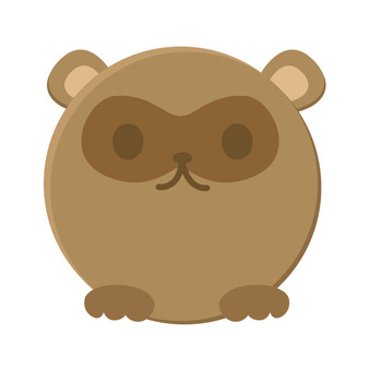 Raccoon, raccoon dog, mascot, character, JPG, PNG and EPS