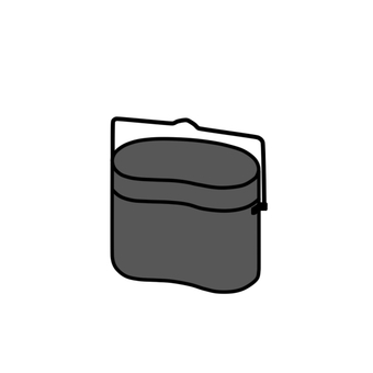 飯盒 飯盒,炊飯器,キャンプ,アウトドア,調理器具,シンプル,手描き,手書き,カット,イメージのイラスト素材