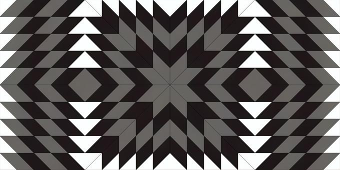 オルテガ柄モノクロ オルテガ,オルテガ柄,民族,民族模様,幾何学模様,柄,キャンプ,白黒,モノクロのイラスト素材