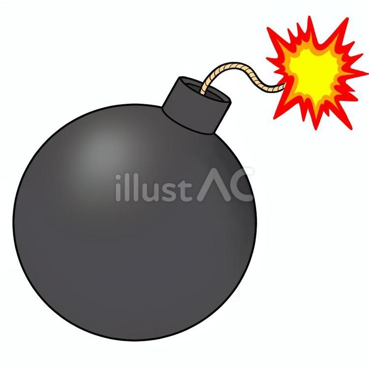 爆弾 爆弾,爆発,火のイラスト素材