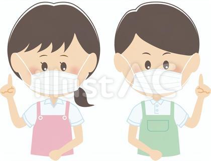 マスクをしている介護士