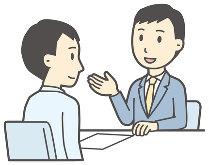  相談-002-全身 相談,会社員,男性,説明,話す,スーツ,ビジネス,従業員,スタッフ,働くのイラスト素材