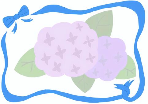 メッセージカード メッセージカード メッセージカード,アジサイ,紫陽花のイラスト素材