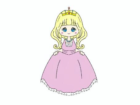プリンセス プリンセス,お姫様,姫,ハロウィン,ハロウィンパーティー,コスプレ,衣装,綺麗,可愛い,仮装のイラスト素材