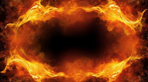 blazing fiery frame, inflammation, frame, fierce, JPG