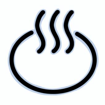 温泉マーク 温泉,湯気,マーク,ポカポカ,お湯,まったり,地図記号,記号,温泉地,温泉街のイラスト素材