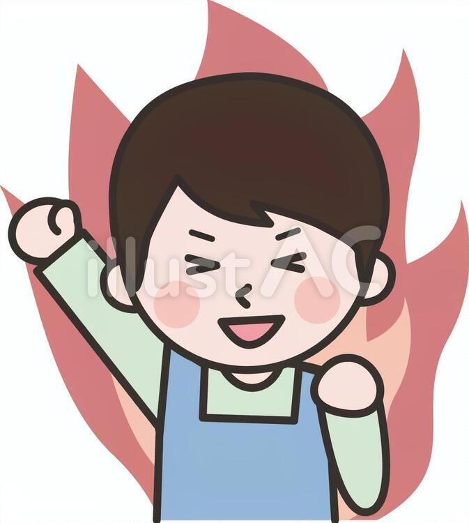 エプロン06 エプロン,介護,やる気のイラスト素材