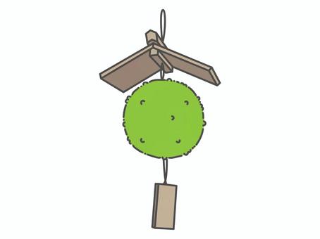 酒蔵の軒先にある杉玉（酒林）のイラスト 杉玉,酒林,酒蔵,酒,日本酒,酒屋,新酒,イラスト,カラー,ベクターのイラスト素材