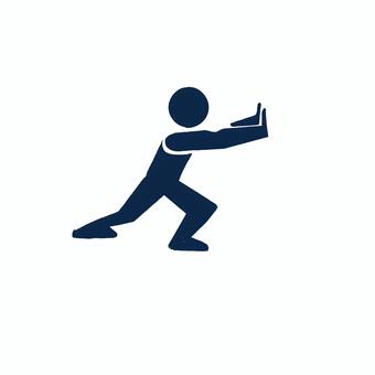 押す人 力,仕事,男,シルエット,棒人間,ピクトグラム,押す,紺色,プレッシャー,筋トレのイラスト素材