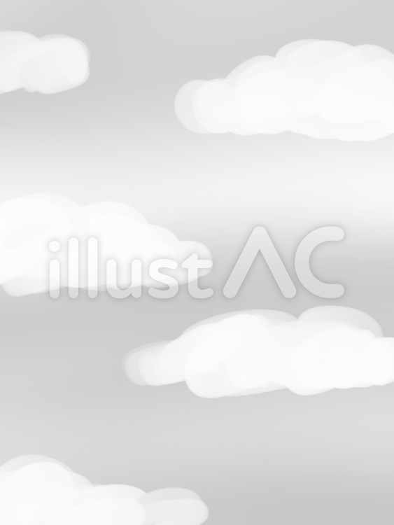 曇り空(たて) 背景,灰色,ポストカードのイラスト素材