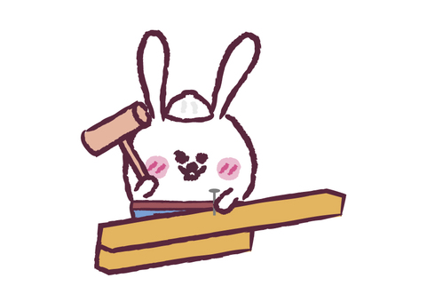 釘打ち 釘打ち,釘,打つ,金槌,ハンマー,トンカチ,木材,木,持つ,働くのイラスト素材