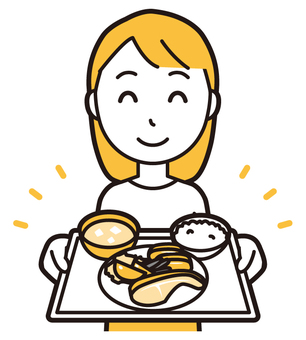  ロングヘア女性(黄)-390-バスト