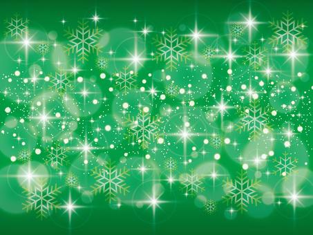 キラキラクリスマス背景 緑 5000px クリスマス,メリー,緑,グリーン,雪,結晶,イルミネーション,ゴージャス,キラキラ,きらきらのイラスト素材