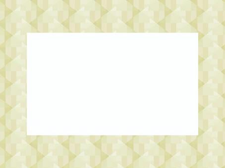 ベージュの幾何学模様の四角フレーム138 フレーム,飾り枠,枠,囲み,四角,四角形,ベージュ,長方形,背景,幾何学模様のイラスト素材