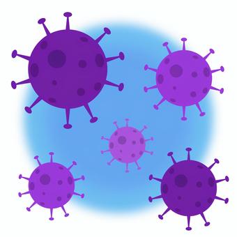 インフルエンザ インフルエンザ,菌,ウイルス,風邪,バイキン,除菌,飛沫,感染,バクテリア,細菌のイラスト素材