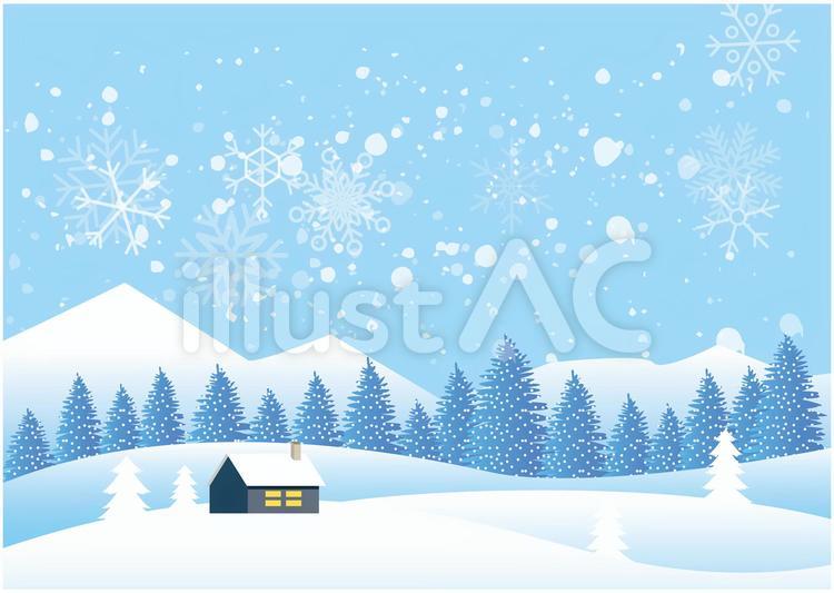 冬　クリスマス  雪　背景 冬,雪,結晶のイラスト素材