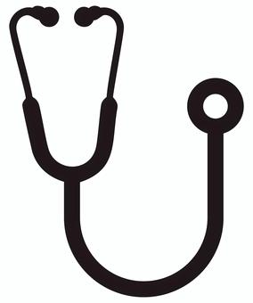 聴診器のアイコン 黒 聴診器のアイコン 黒 聴診器,診察,診断,病院,医療,問診,医者,健康,治療,診療所のイラスト素材