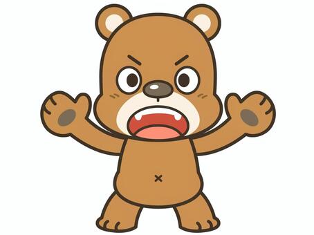 クマ_01 熊,クマ,ヒグマ,動物,生き物,生物,哺乳類,獣,害獣,狂暴のイラスト素材