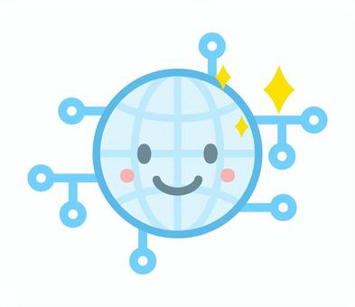 笑顔のネットワーク ネットワーク,デジタル,笑顔,グローバル,テクノロジー,インターネット,オンライン,ウェブ,シンプル,アイコンのイラスト素材