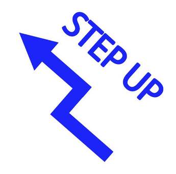 ステップアップアイコン 矢印,ステップアップ,やる気,向上心,スキルアップ,努力,グレードアップ,ビジネス,レベルアップ,手順のイラスト素材