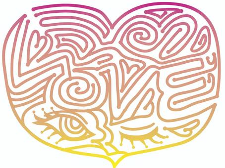 labyrinth of love, heart, get lost, wink, JPG and PNG