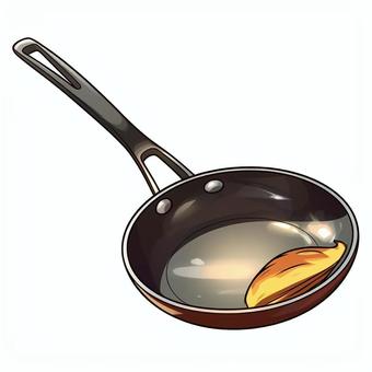 Illustration, frying pan, cooking, instrument, 