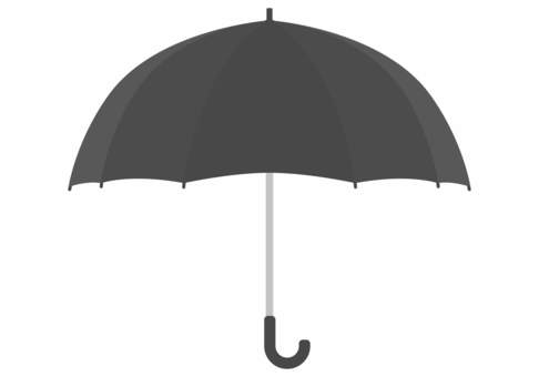 黒い傘　日傘　雨傘　こうもり傘 傘,黒,日傘,雨傘,こうもり傘,アンブレラ,パラソル,雨,雨降り,雨天のイラスト素材