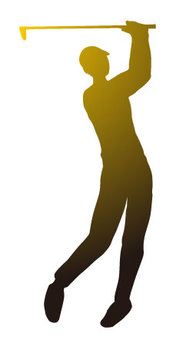 Illustration, golf, silhouette, sports, 