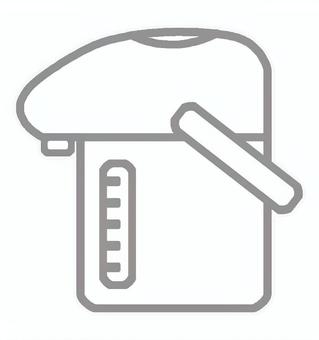 電気ポット 電気ポット 電気ポット,ポット,お湯,湯沸かし,熱湯,沸騰,電化製品,家電,電力,電気のイラスト素材