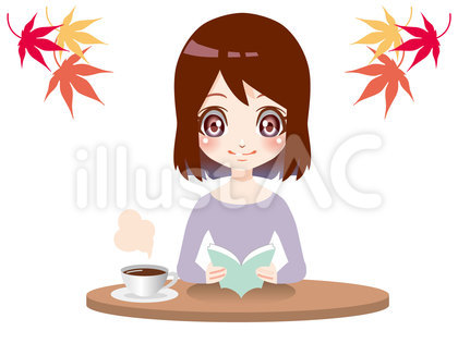 本を読む女性