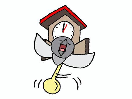 Illustration, dove, time, jump out, 
