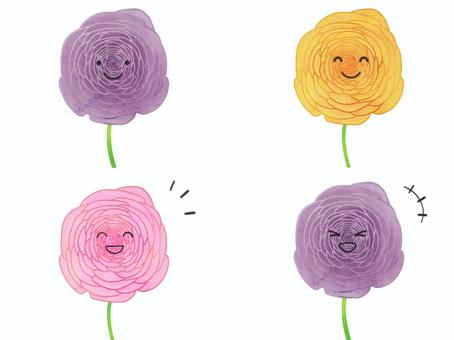 Illustration, ranankyuras, flower, character, 