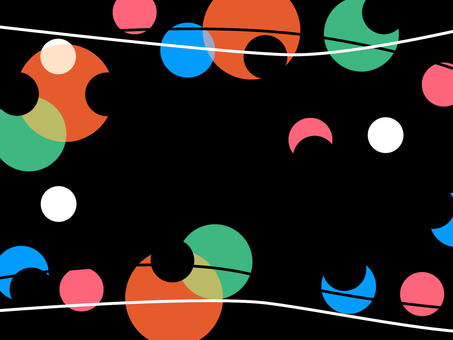 ダークな背景　色違い2 ダーク,格好良い,カラフル,丸,線,背景,壁紙のイラスト素材