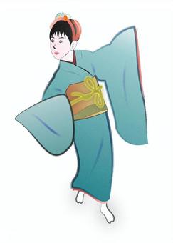 日本舞蹈練習, JPG 和 PNG 日本舞蹈練習, 長袖和服, 日本舞蹈, 舞台, JPG 和 PNG