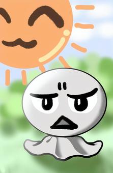 Illustration, teru teru boss, sunny, sun, 