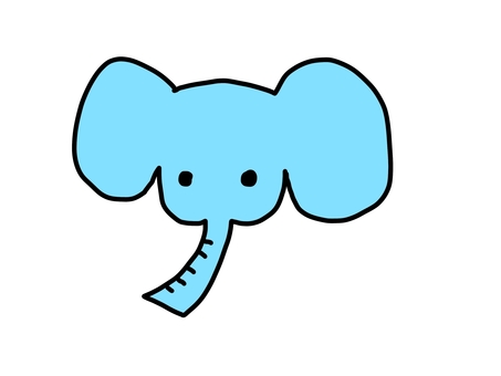 Loose elephant face, , JPG and PNG