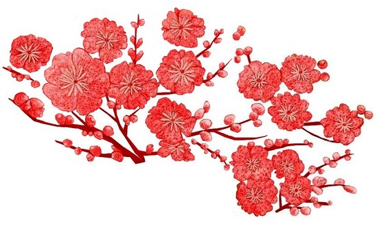 梅花白, JPG 梅花白, 背景, 春天, 水彩般的, JPG