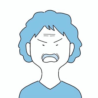 怒りの表情・高齢女性 怒りの表情・高齢女性 怒り,不機嫌,高齢,女性,表情,老人のイラスト素材