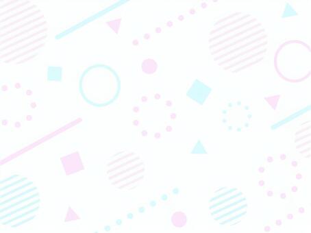 パステルなメンフィス背景 水色 ピンク 背景,パステル,メンフィス,ポップ,かわいい,図形,幾何学,抽象,ピンク,水色のイラスト素材