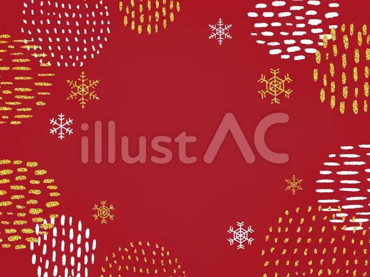 【雪・クリスマス】北欧　背景・枠・冬 北欧,雪,背景のイラスト素材