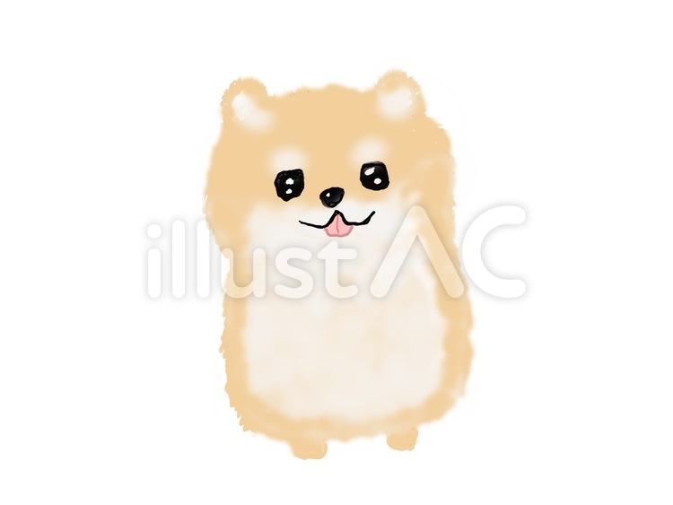 もこもこの犬イラスト No 無料イラストなら イラストac