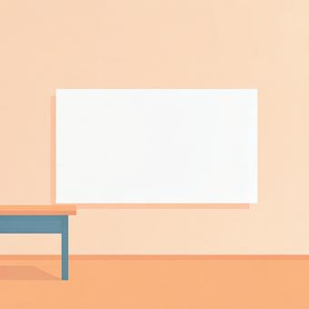 ホワイトボード 背景素材 オレンジ