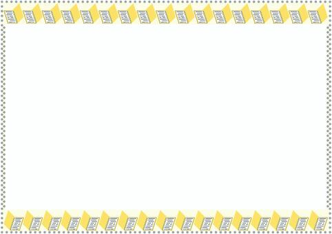 壁紙の黄色のルーズリーフです。 壁紙,ルーズリーフ,シンプル,バインダー,文房具,ノート,用紙,紙,穴あき,ファイルのイラスト素材